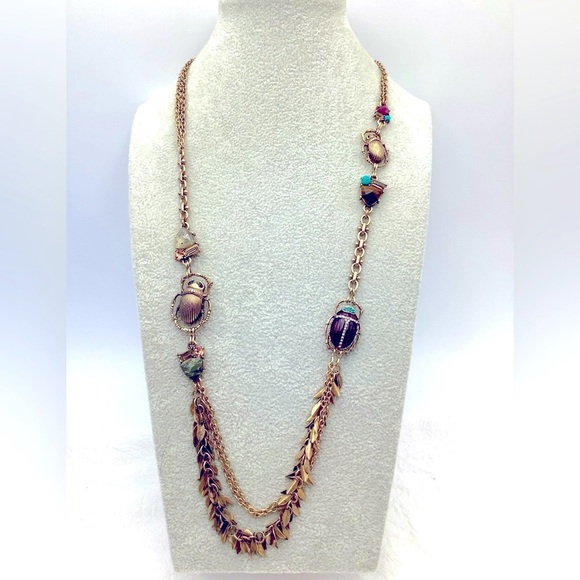 Chloe and Isabel Long Scarab Necklace - Picture 2 of 3